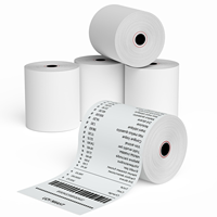 Rouleau de papier thermique en gros 55GSM 48GSM 60GSM pour systèmes de point de vente efficaces