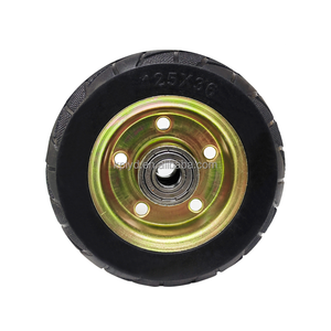 Werks-Direkt vertrieb <span class=keywords><strong>5</strong></span> Zoll mittlere Gummi rollen mattes Anti-Rutsch-Verfahren, geeignet für Werkzeug wagen, Wagen - Product Image 2