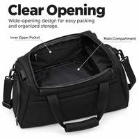Sac de sport Oxford imperméable avec compartiment à chaussures, logo personnalisé, grande capacité, unisexe, pour yoga, voyage, week-end