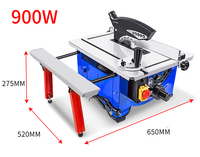 Scie à table de machines à bois à hauteur réglable professionnelle de haute qualité 210mm 8 "avec établi d'extension pour la coupe du bois