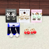 Nouvelles cartes en plastique pour petits clous d'oreille 3*4, accessoires d'emballage de bijoux, accessoires de bricolage, cartes coréennes transparentes mates.