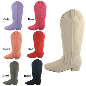 Bottes longues de <span class=keywords><strong>danse</strong></span> professionnelle sans fermeture à glissière Ivory Line Dance Suede Swayde <span class=keywords><strong>Country</strong></span> Dance Boots - Product Image 2