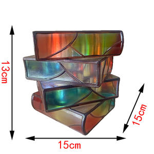 Vase à fleurs en résine Art Déco en forme <span class=keywords><strong>de</strong></span> livre, pot coloré pour <span class=keywords><strong>salon</strong></span> et décoration <span class=keywords><strong>de</strong></span> mariage, sculpté à la main, fait main - Product Image 5