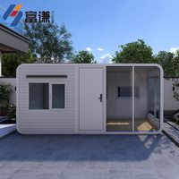 Cabines de jardin carrées modernes (Maisons conteneurs) – Conception écologique en acier et aluminium pour hôtels et locations de vacances – Garantie 5 ans