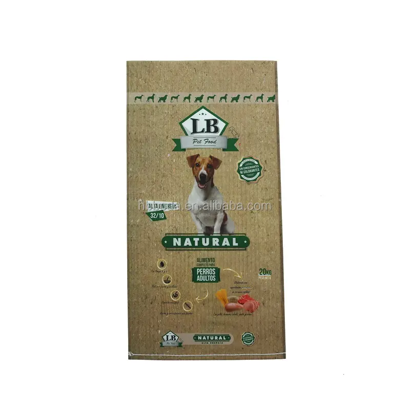 Hoge Kwaliteit 20Kg Pp Pet Pet Food Verpakking Voor Hond Kat Gevogelte