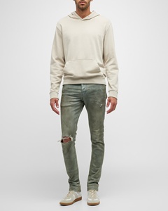 Vaqueros rasgados ajustados <span class=keywords><strong>para</strong></span> <span class=keywords><strong>hombre</strong></span>, vaqueros de moda - Product Image 4