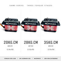 Moteur servo XQ-POWER XQ-BLS8135D 35 kg sans balais RC CNC étanche avec engrenage en acier inoxydable et boîtier en aluminium 210 degrés 8,4 V pour UAV