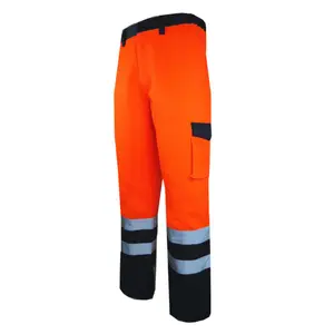 Pantaloni da pioggia di classe diretta Hiviz giallo rosso pantaloni di sicurezza