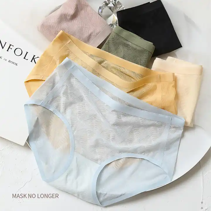 Non-trace Underwear Ice Silk Ultra-thin Pure