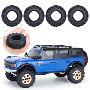 Neumáticos de <span class=keywords><strong>goma</strong></span> para terreno rocoso de 0.7 pulgadas con inserciones de <span class=keywords><strong>espuma</strong></span> para actualizaciones de vehículos RC 1/30 Axial SCX30 1/32 Redcat Ascent-32 - Product Image 1