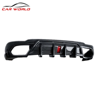 Diffuseur de pare-chocs arrière en fibre de carbone avec éclairage pour Lexus RX200t RX300 RX450h 2016-2017