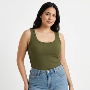 Cotton Tank <b>Top</b> For Women OEM Soft Fabric Breathable Premium Quality Eco Friendly Summer Wear - Product Image 1