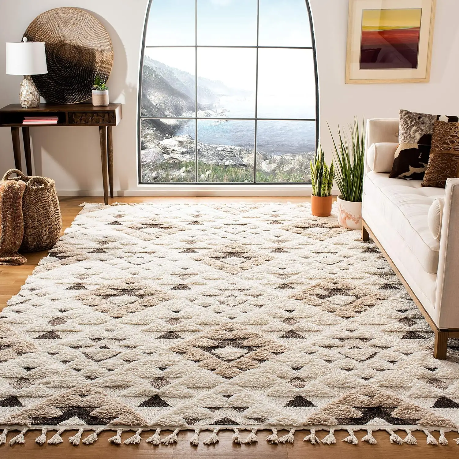 MU nuovo design personalizzato squisito tappeti soggiorno moderno camera da letto tappeto con nappe shag collezione zona marocchino tappeto