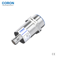 Capteur de Proximité Inductif CORON CLJ-A30M-10ANA-G M30, Portée de Détection Blindée 10mm, Sortie NPN NO, Comptage Métallique, Connecteur M12, IP67