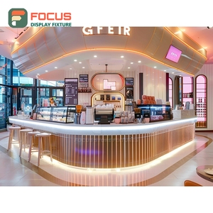 ตู้โชว์กาแฟแบบครบวงจร ผิวไม้ด้าน พร้อมพื้นที่จัดแสดงถุงกาแฟ ตู้โชว์ร้านค้าขายกาแฟ - Product Image 6