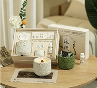 Boîte rigide personnalisée écologique avec couvercle, base, doublure en éponge, aimantée, taille personnalisée, logo personnalisé, estampage à chaud, pour bougies, savons, cosmétiques