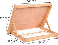Table à dessin inclinable en bois à 5 positions Chevalet Art Dessin et croquis Peinture Planche en bois de hêtre