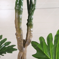 Pohon Monstera imitasi alami bagasi tinggi mewah dapat ditumpuk pohon phildendron buatan untuk hadiah pindah rumah