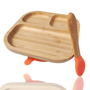 Plateau écologiques en bambou pour bébé, avec anneau d'aspiration - Product Image 4