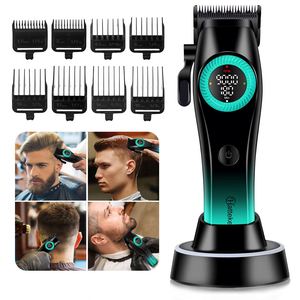 Tondeuse à cheveux électrique multi-vitesses G79 pour hommes avec station de charge - Kit de toilettage sans fil rechargeable avec vitesse réglable - Product Image 3