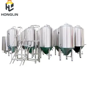 HongLin Premium-maquinaria equipo de producción de cerveza Mezcla Tanque de acero inoxidable cervecería 1000l 10hl