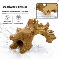 Caverne cachette réaliste en spirale pour reptiles, en PE écologique et durable, abri sûr pour lézards, serpents, hamsters et petits animaux de terrarium