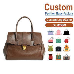 Maletín de Cuero Suave Encerado con Doble Asa y Diseño de Cierre, Bolso Cruzado Premium para Mujer, Logotipo Personalizado Disponible - Product Image 1