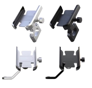 <span class=keywords><strong>Support</strong></span> universel flexible en aluminium pour guidon de <span class=keywords><strong>moto</strong></span>, <span class=keywords><strong>GPS</strong></span>, téléphone portable, avec fixation au guidon et clip de montage - Product Image 2