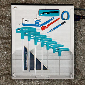 Jeu de clés hexagonales en T de qualité industrielle, 7 pièces, avec poignée en caoutchouc, système de mesure métrique, en acier - Product Image 3