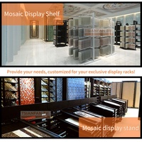 Présentoir modulaire multi-formats pour échantillons de carreaux de céramique et de quartz, armoire de présentation mosaïque push-pull haute capacité