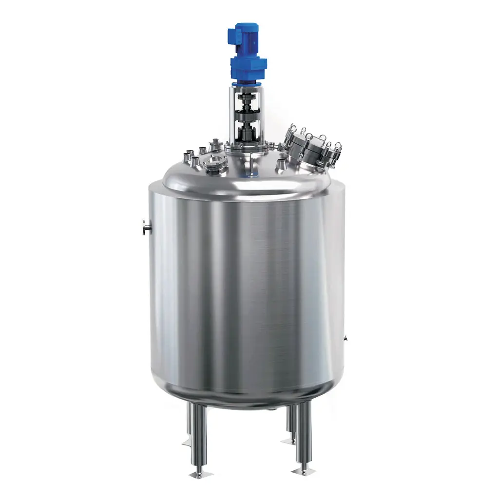 Factory price 200L-20000L liquid chemical stainless steel 304/316 mixing tank with agitator jacketed heating mixer tank reactor