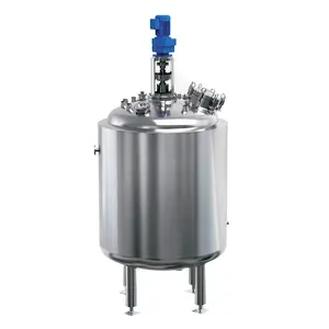 混合タンク200L-20000L液体化学ステンレス鋼304/316攪拌機付きジャケット付き加熱ミキサータンク反応器