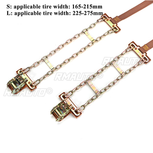 Cadenas de Nieve para Automóvil de Acero Resistentes al Desgaste, Diseño Equilibrado, Antideslizantes para Carreteras de Hielo/Nieve/Lodo, Seguras para Conducir - Product Image 6
