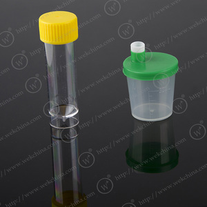 Vaso para orina desechable de 30 ml con tapa de rosca W405, 40 ml con boquilla W406, para recolección de muestras médicas - Product Image 3