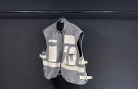 Design personnalisé multi-poches mode gilet tactique Streetwear daim Gilet vestes pour hommes