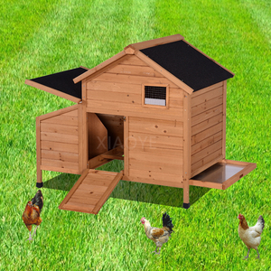 Chuồng gà gỗ dễ vệ sinh, chuồng thỏ chống thấm nước, chuồng gà mái có hộp làm tổ cho sân vườn - Product Image 4