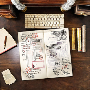 สติกเกอร์ตกแต่งแนววินเทจพิมพ์ลายพรีเมียม20ชิ้นแพ็กแบบวินเทจอังกฤษ - Product Image 3