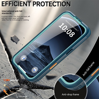 Étui étanche série Mars 2027 bleu lac pour iPhone 17 Pro 18 Pro Max Redpepper, protection contre les chutes étanches à 2 mètres, 1,5M