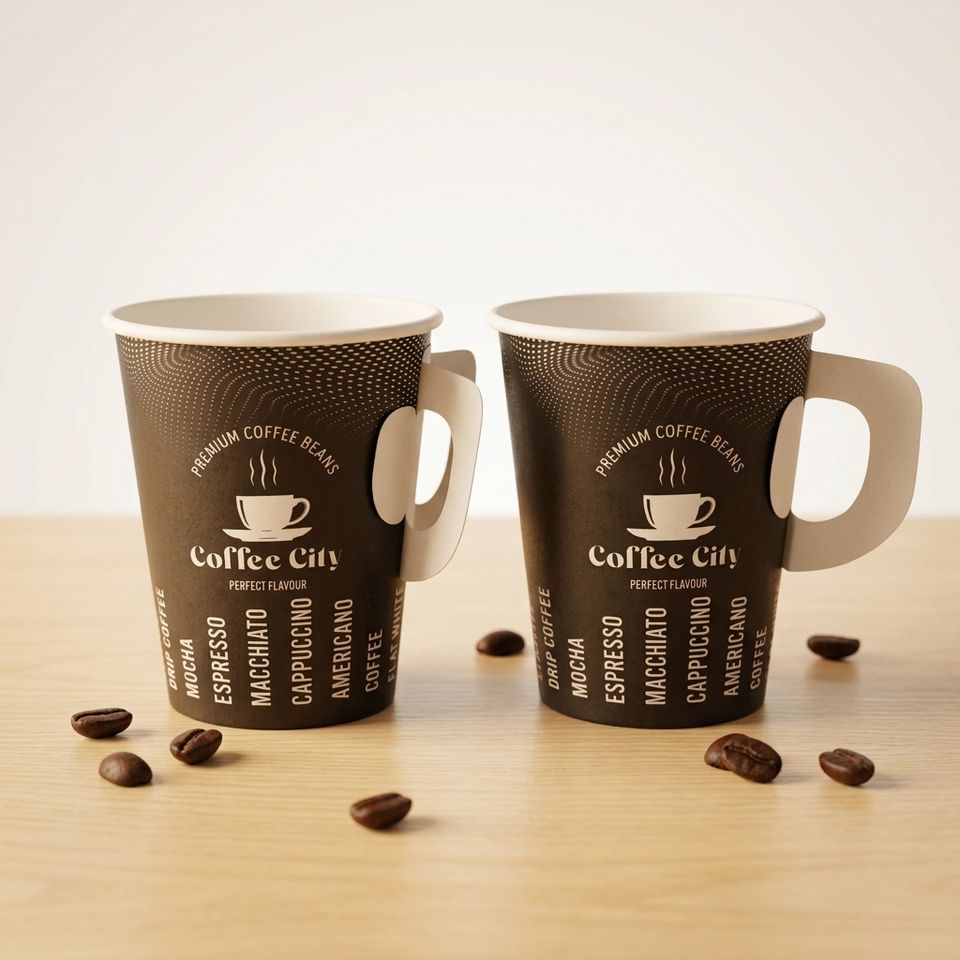Insulated 7-9oz Coffee Cups With Handle For Hot Drinks 5