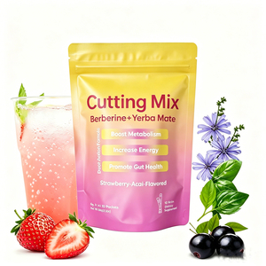 Oferta Especial: 10 Sobres de Bebida en Polvo para Energía y Salud Intestinal, con Magnesio, Berberina, Yerba Mate y FOS, Sabor Fresa Sin Azúcar - Product Image 1