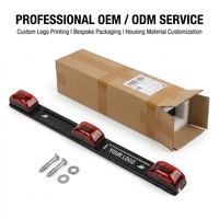 Nouvelle barre de feux de positionnement LED rouge homologuée DOT, étanche IP67, 9 LED pour camion, camping-car, caravane