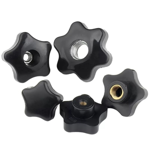 Kunststoffgriffknöpfe Daumenschrauben Sechskantmuttern M5 M6 M8 M10 Schwarz Bakelit Durchgangsbohrung Gewinde-Spannmutter - Product Image 5