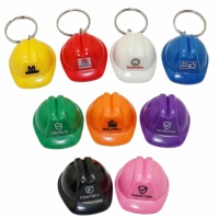 Cadeaux promotionnels personnalisés bon marché en gros porte-clés porte-clés casque de sécurité mini casque publicitaire porte-clés