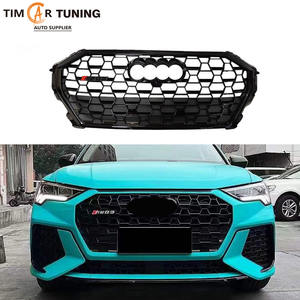 Grille de <span class=keywords><strong>RSQ3</strong></span>-Style Q3/SQ3 adaptée pour Q3 SUV/<span class=keywords><strong>Sportback</strong></span>(2019-2023) Grille avant OEM noir brillant/argent pour grille de lifting Q3/SQ3 - Product Image 1