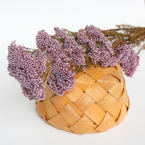 C225 Venta caliente boda decorativa Rosa Blanco Bouquet fresco Natural <span class=keywords><strong>de</strong></span> arroz seco <span class=keywords><strong>flores</strong></span> - Product Image 4