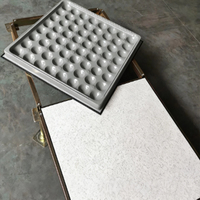 Plancher technique surélevé antistatique en céramique, vente en gros, avec base en acier et substrat en sulfate de calcium