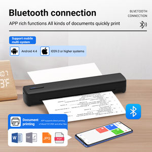 เครื่องพิมพ์แบบพกพาไร้สาย OEM ขนาด A4 ใช้เทคโนโลยีการถ่ายโอนความร้อน ความละเอียด 203dpi แบตเตอรี่ 1500mAh มีสินค้าในสต็อก เหมาะสำหรับร้านสักและสำนักงานเคลื่อนที่ - Product Image 4