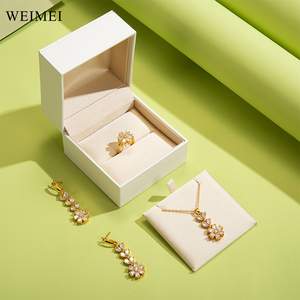 Luxury Custom Logo Paper Jewelry <b>Gift</b> <b>Box</b> Set with Paper Bag for Ring <b>Earring</b> Necklace Bracelet - Product Image 4
