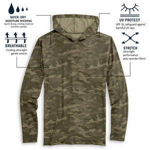 Sudadera con Capucha de Pesca de Manga Larga para Hombre, Personalizada, de Alta Calidad, con Logotipo Sublimado, Secado Rápido e Impermeable - Product Image 5