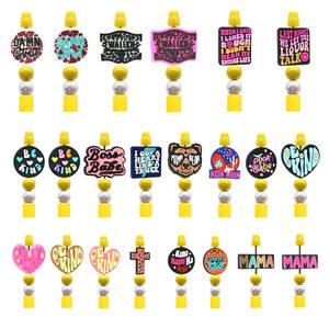 ใหม่Pvc CharmsลูกปัดโฟกัสสําหรับปากกาDiy<span class=keywords><strong>วลี</strong></span>ลูกปัดโฟกัสขายส่งยางPvcนุ่มลูกปัดโฟกัสสําหรับปากกา - Product Image 2